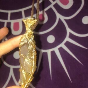 Handmade Wire Wrapped Pendant Necklace